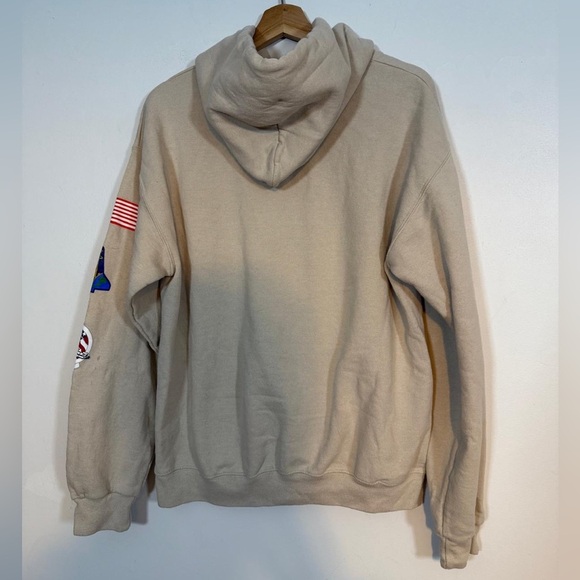 Artist Union NASA Patch Hoodie – Beige, Size M - Picture 7 of 8